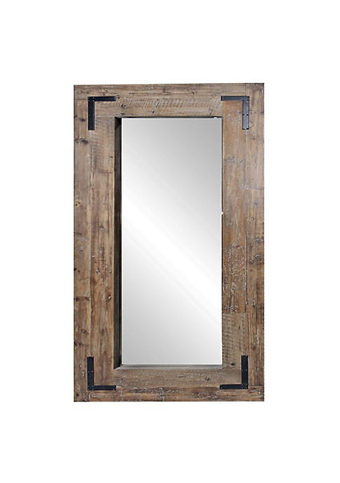 Duna Range 75 Inch Reclaimed Wood Leaning Mirror