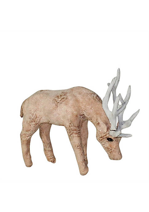 Duna Range 8 Inches Fabric Wrapped Grazing Stag