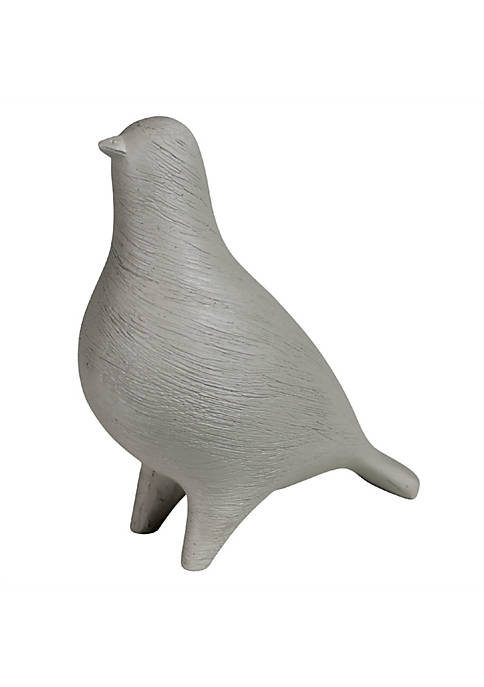 Duna Range Ceramic Bird Figurine with Grazed Texture,