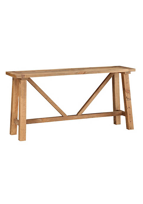 Duna Range Pine Console table with Trestle Reinforced