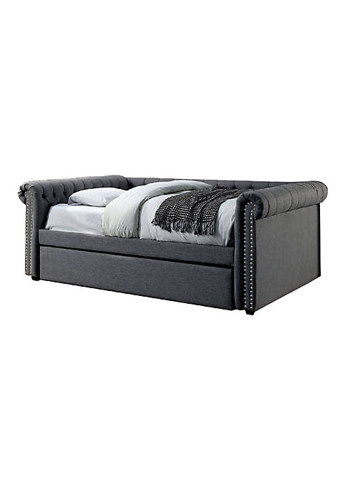 Duna Range Fabric Upholstered Wooden Full Size Daybed