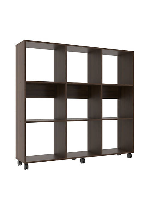Duna Range 52.6 Inch Wooden Bookcase with 9