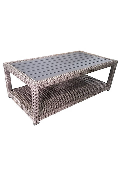 Casual Inc. Outdoor All-weather wicker Rectangle Coffee Table