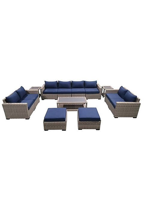 Casual Inc. 13-Piece Outdoor Patio Furniture Set Wicker