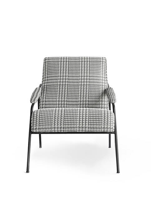 Logan lounge chair, silver, grey