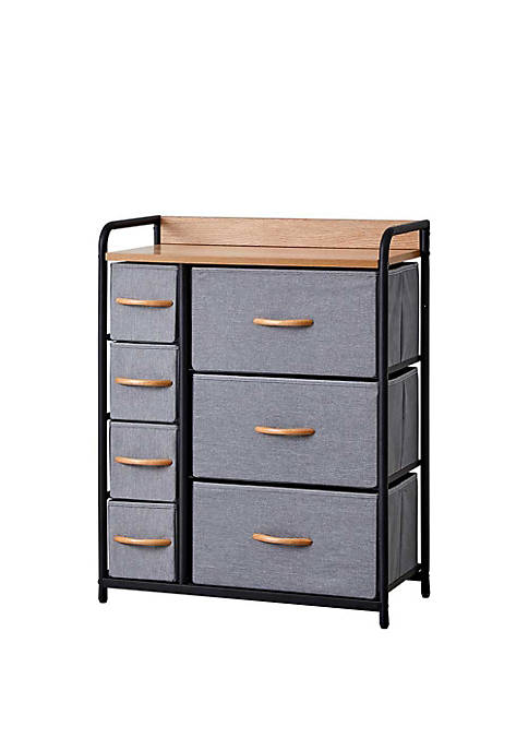 MONSTER LIVING Querencia Gray Finish 7-Drawer Chest of