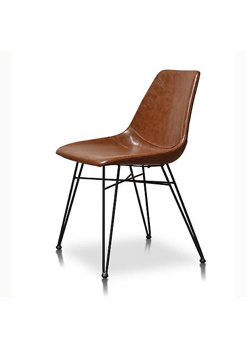 Gingko Odette Dining Chair, Chestnut Brown, Set of