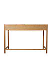 Newport 47.2 in. Oak Finish 2-Drawer Rectangular Wood Home Office Desk