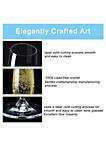 Creativeland Set of 6 LEAD-FREE CRYSTAL Champagne Flutes Glasses