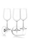 Creativeland Set of 4 LEAD-FREE CRYSTAL White Wine Glasses