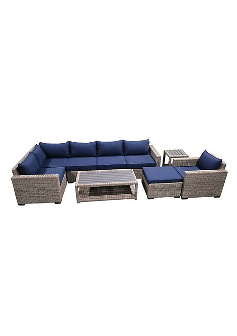 Casual Inc. 9-Piece Outdoor Patio Furniture Set Wicker