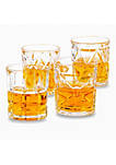 Creativeland Set of 4 Assorted Whiskey Glasses
