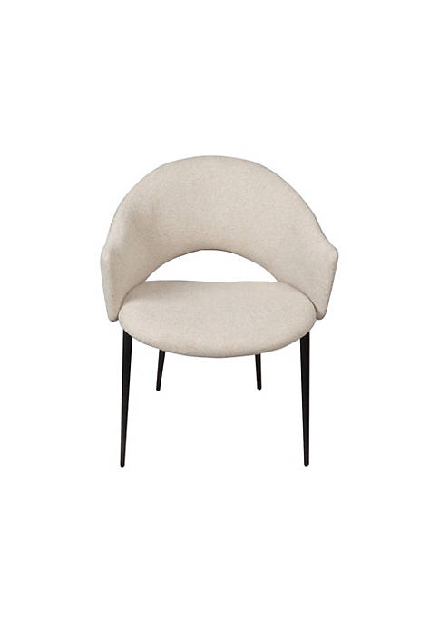 Ouuuhlala Puff Paste Harmony Ivory Upholstery Dining Chair