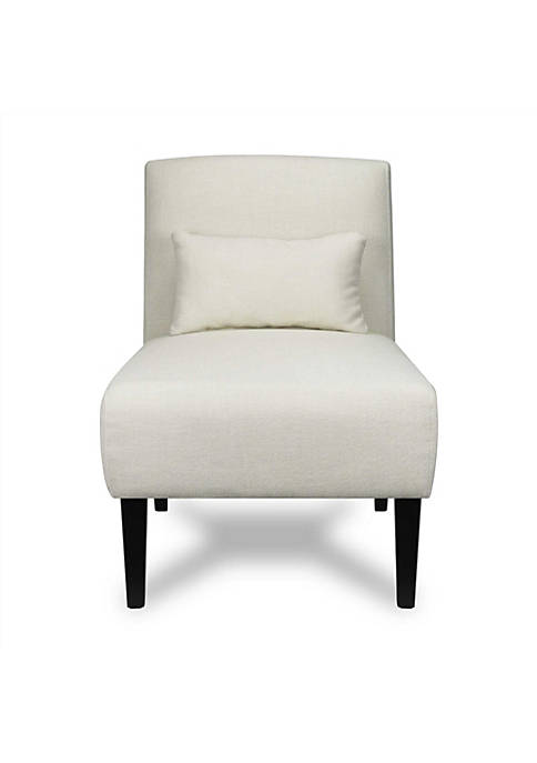 Cozyaire Jo Light Gray Armless Modern Accent Chair