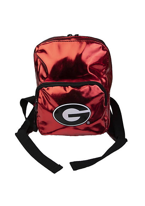Officially Licensed NCAA Spotlight Metallic Mini Backpack - Georgia