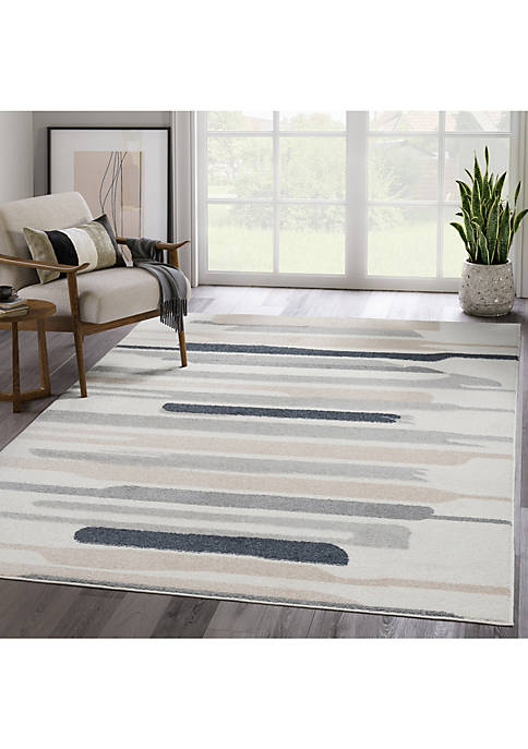 Abani Rugs Deco DEC100A Neutral Lined Area Rug