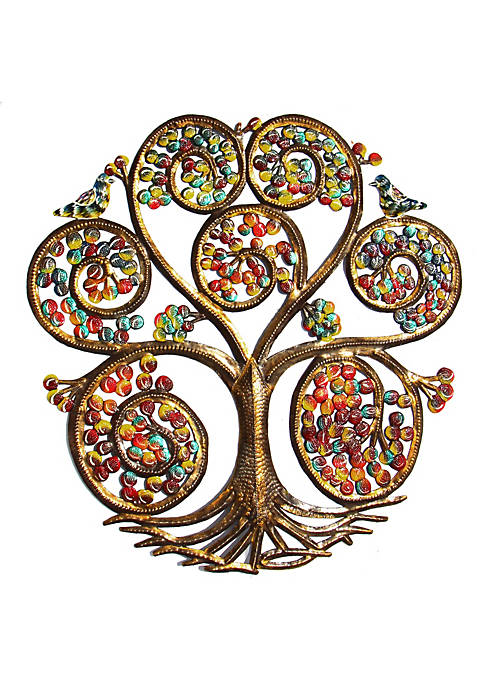 Global Crafts Autumn Spiral Tree of Life Haitian