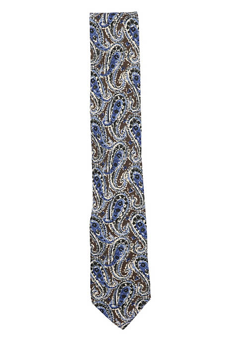 Gierremilano Mens Paisley Design Necktie