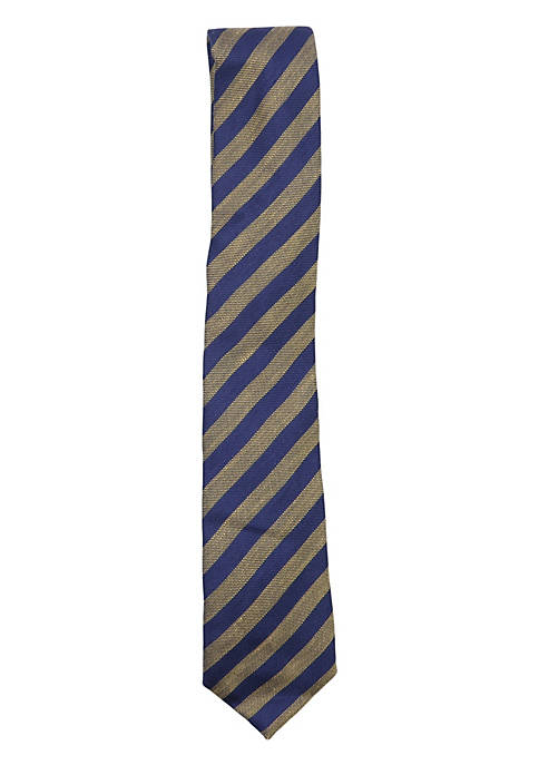 Altea Milano Mens Horizontal Silk Stripe Necktie