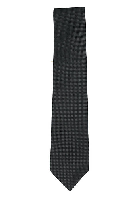 Dolcepunta Mens Solid Woven Necktie