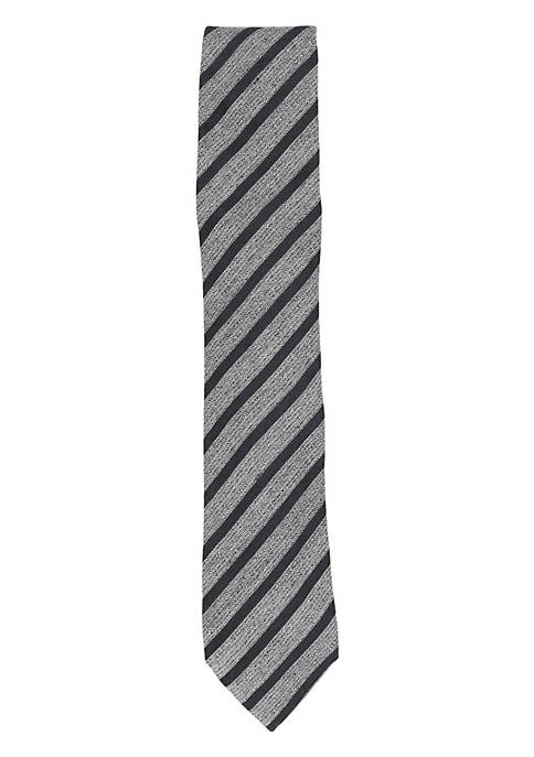 Ermenegildo Zegna Mens Linen and Silk Diagonal Stripe