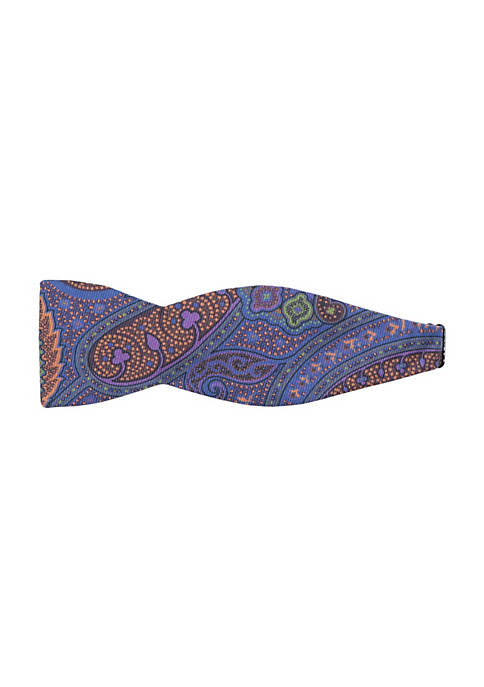 Edward Armah Mens Silk Double Sided Paisley and