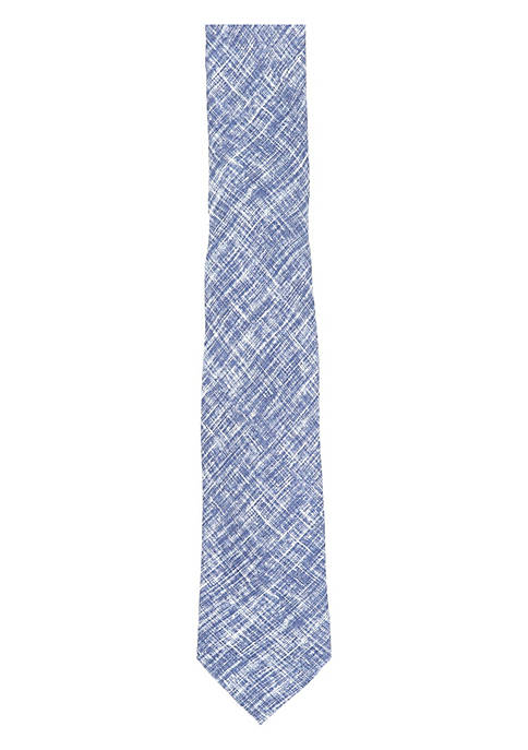 Gierremilano Mens Crosshatch Silk Necktie