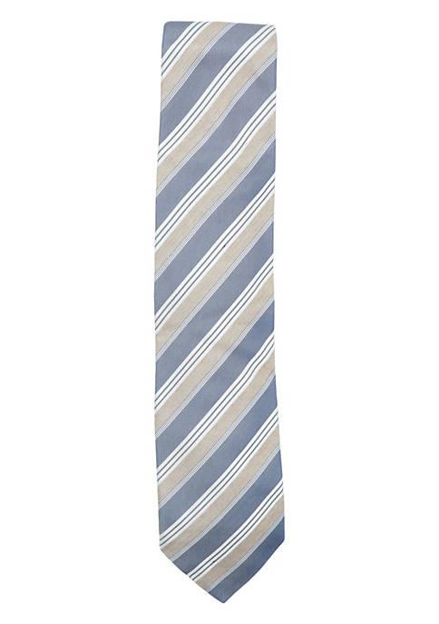 Italo Ferretti Mens Silk Multi Diagonal Stripe Necktie