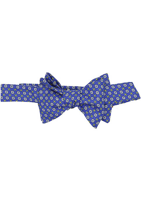 Carrot and Gibbs Mens Geometric Floral Bow Tie