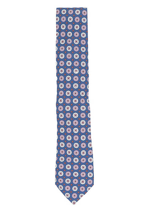 Altea Mens Lined Flower Design Necktie