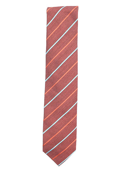 Dolcepunta Mens Diagonal Striped Necktie