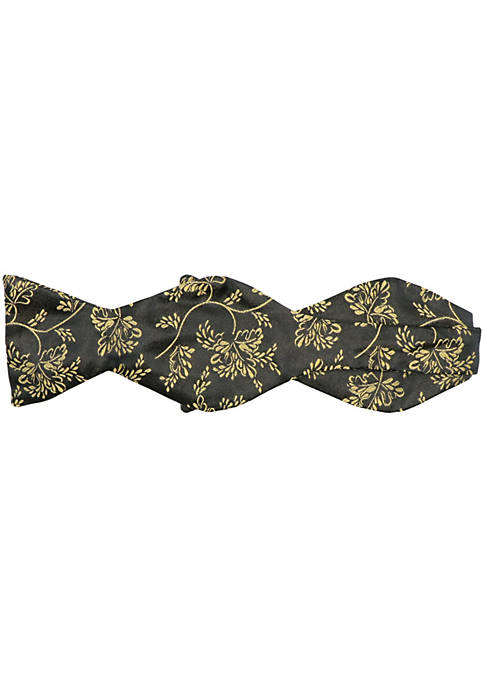 Carrot and Gibbs Mens Leaves Embroidered Button Bow