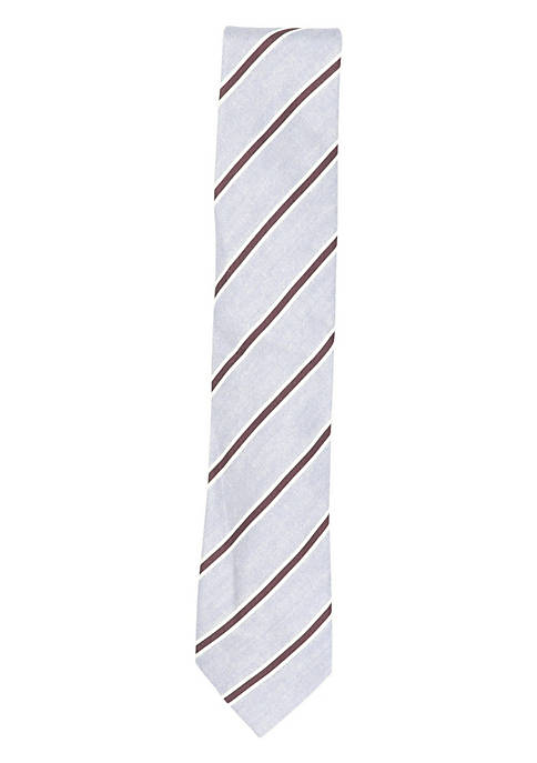 Brioni Mens Diagonal Striped Necktie