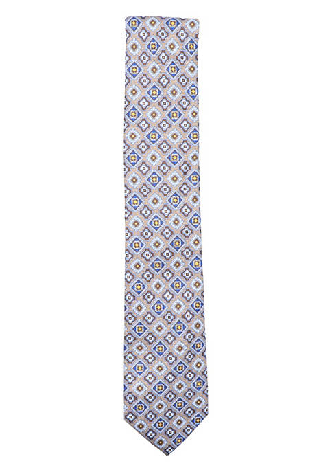 Altea Mens Ornate Diamond Design Necktie
