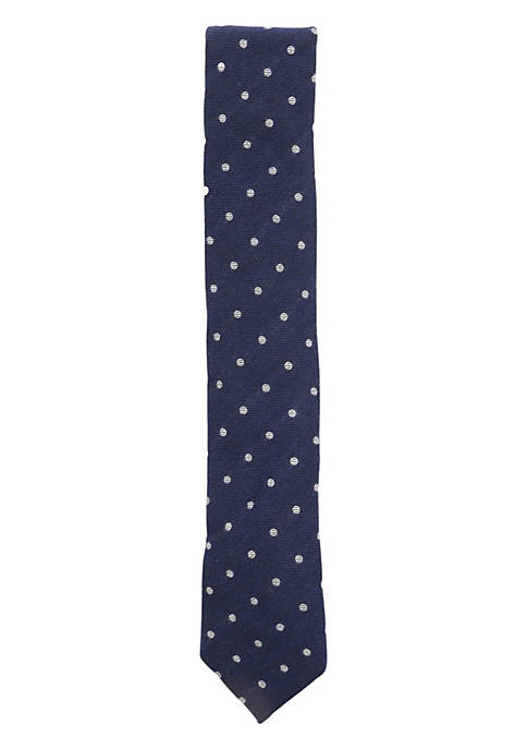 Mens Dot Pattern Wool Necktie