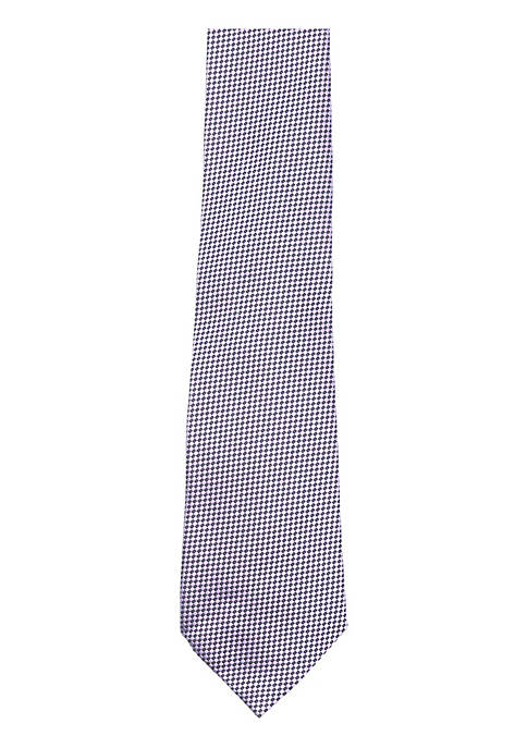 Ermenegildo Zegna Mens Micro Basket Weave Silk Necktie