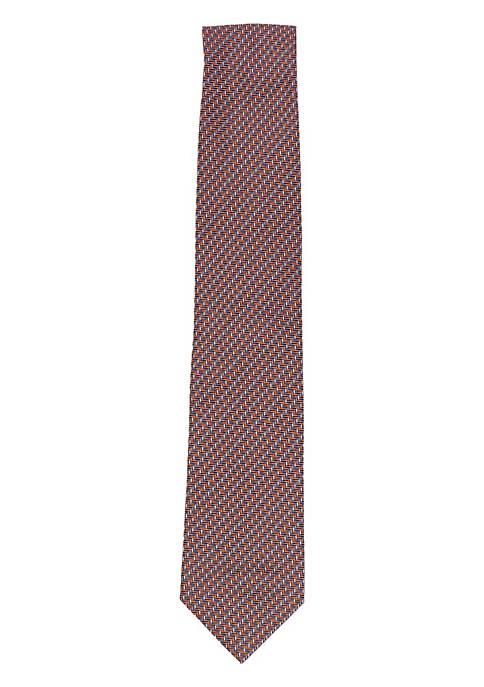 Brioni Mens Standard Chevron Stripe Tie