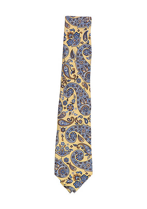 Canali Mens Large Paisley Pattern Necktie