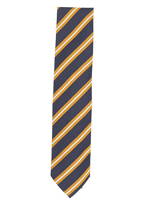 Brioni Mens Diagonal Herringbone Stripe Silk Necktie
