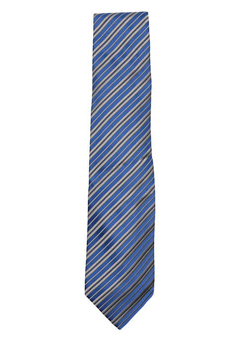 Charvet Mens Silk Striped Necktie