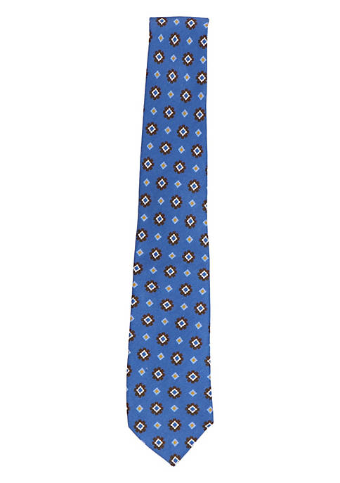 Canali Mens Diamond Design Necktie