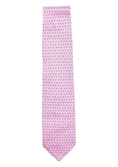 Italo Ferretti Mens Diamond Pattern Silk Necktie