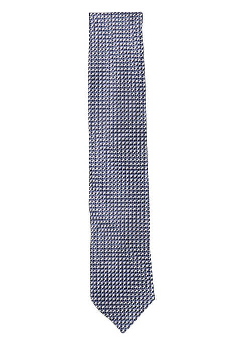 Brioni Mens Standard Geometric Tie with Squares, Triangles,