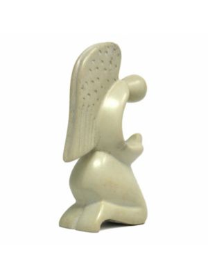 Global Crafts Praying Angel Soapstone Sculpture - Red Finish