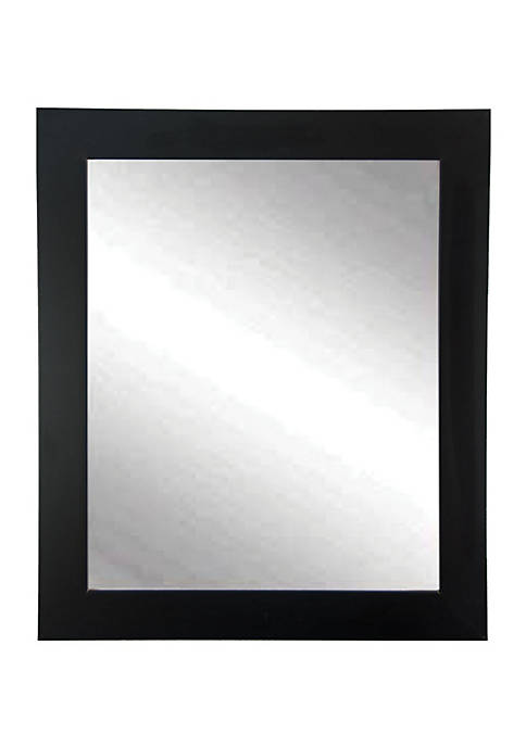 BrandtWorks Home Decor Accent Matte Black Wall Mirror