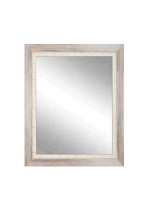 BrandtWorks weathered Beach Wall Mirror with 3&quot; Wooden