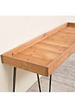 Home Indoor Decorative Wooden Storage Top Hairpin Leg Table