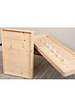 Home Indoor Decorative Unfinished Wooden Display Tray, 8.5 x 23.5 inch
