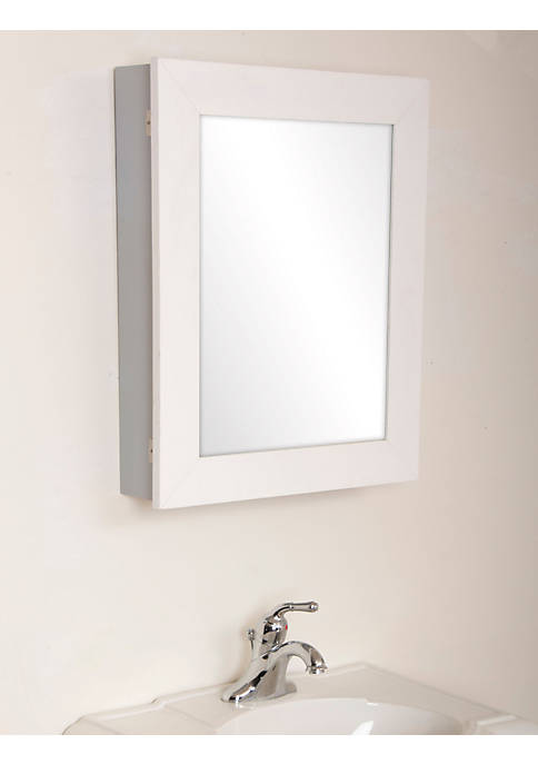 BrandtWorks Modern Decorative Mirrored Gray Medicine Cabinet
