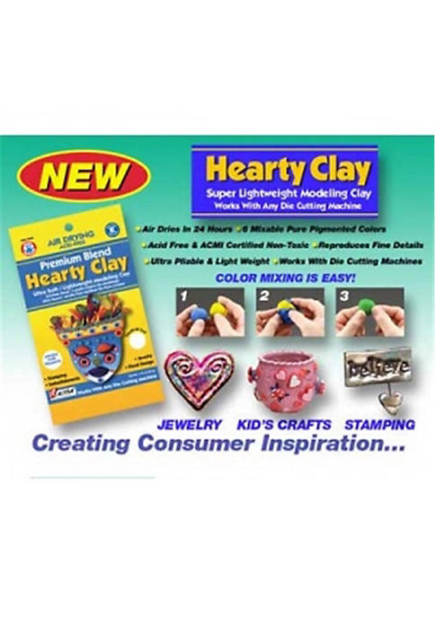 Hearty 1300 Super Lightweight Modeling Clay White-149 grams